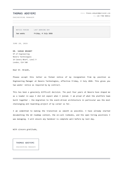 Resignation letter (mono)