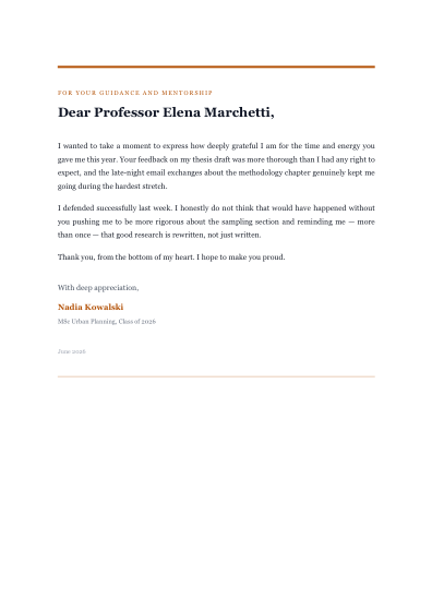 Thank you note