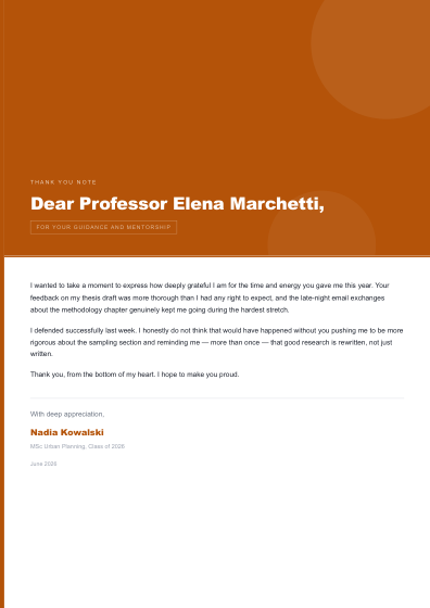 Thank you note (modern)