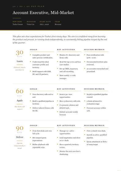 30-60-90 day plan (luxe)