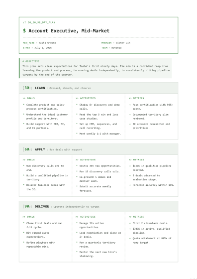 30-60-90 day plan (mono)